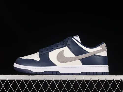 All categories Nk SB Dunk series Nk SB Dunk Low low-top sneakers Nk Dunk Low "Midnight Navy" blue and white SB low-top sports and leisure sneakers FD9749-400